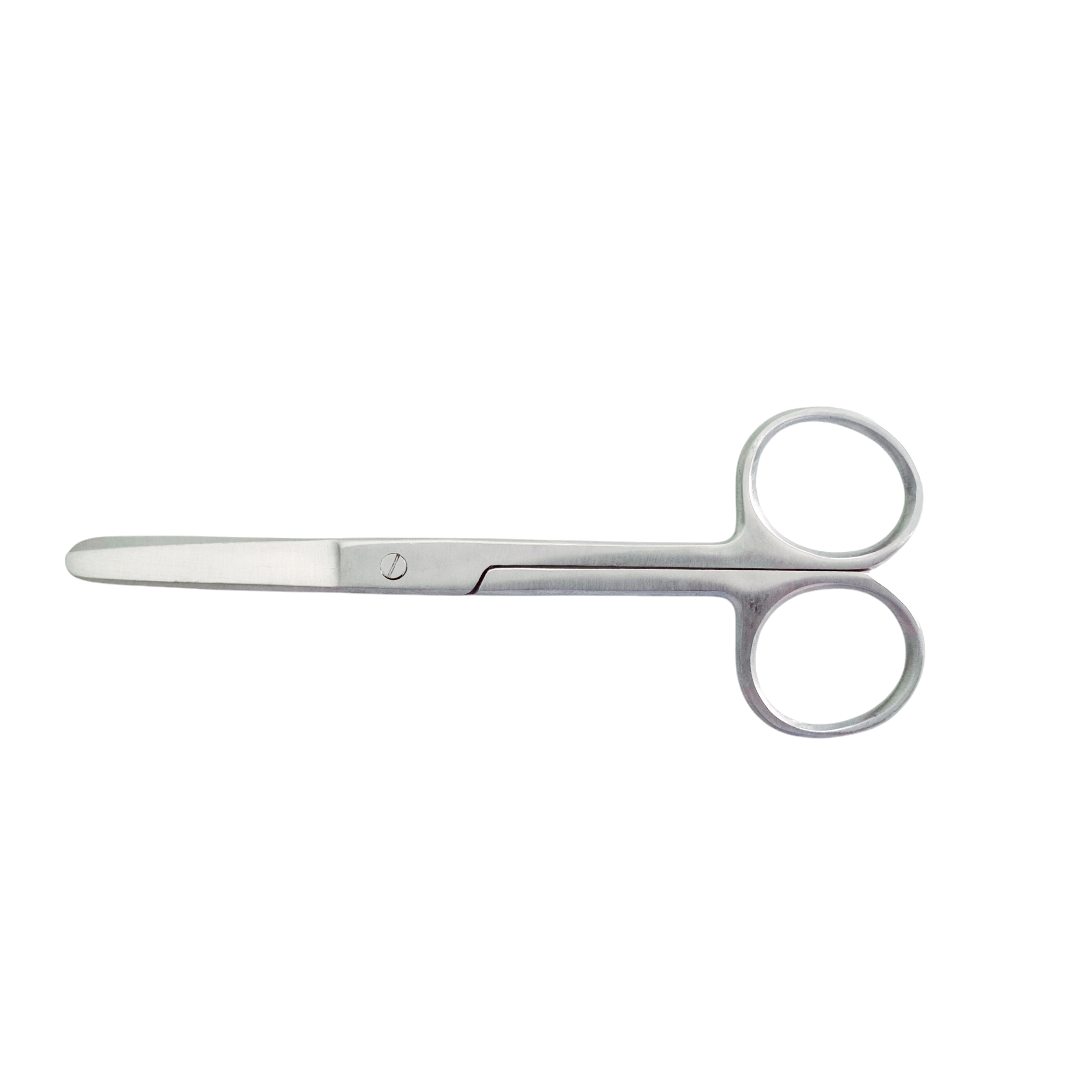 Scissors blunt blunt curved on a white background