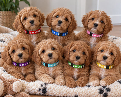 Puppy Identification Collars & Leads - Hearts & Paws