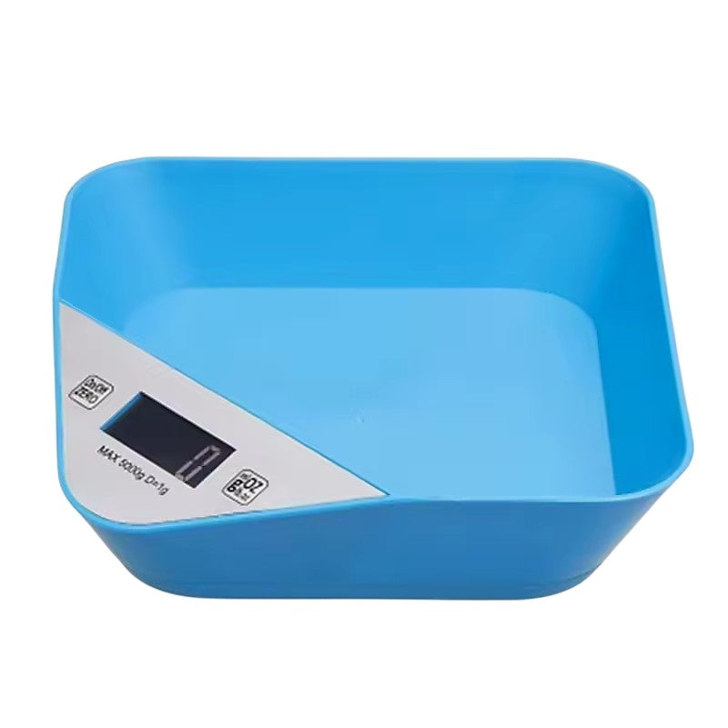 Blue Small Digital Bowl Scale on a white background