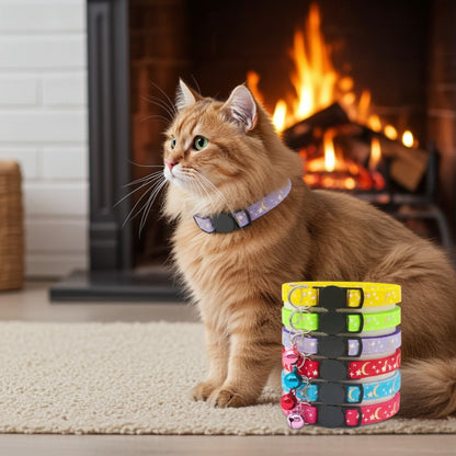 Stars & Moons Break-Away Cat Collar