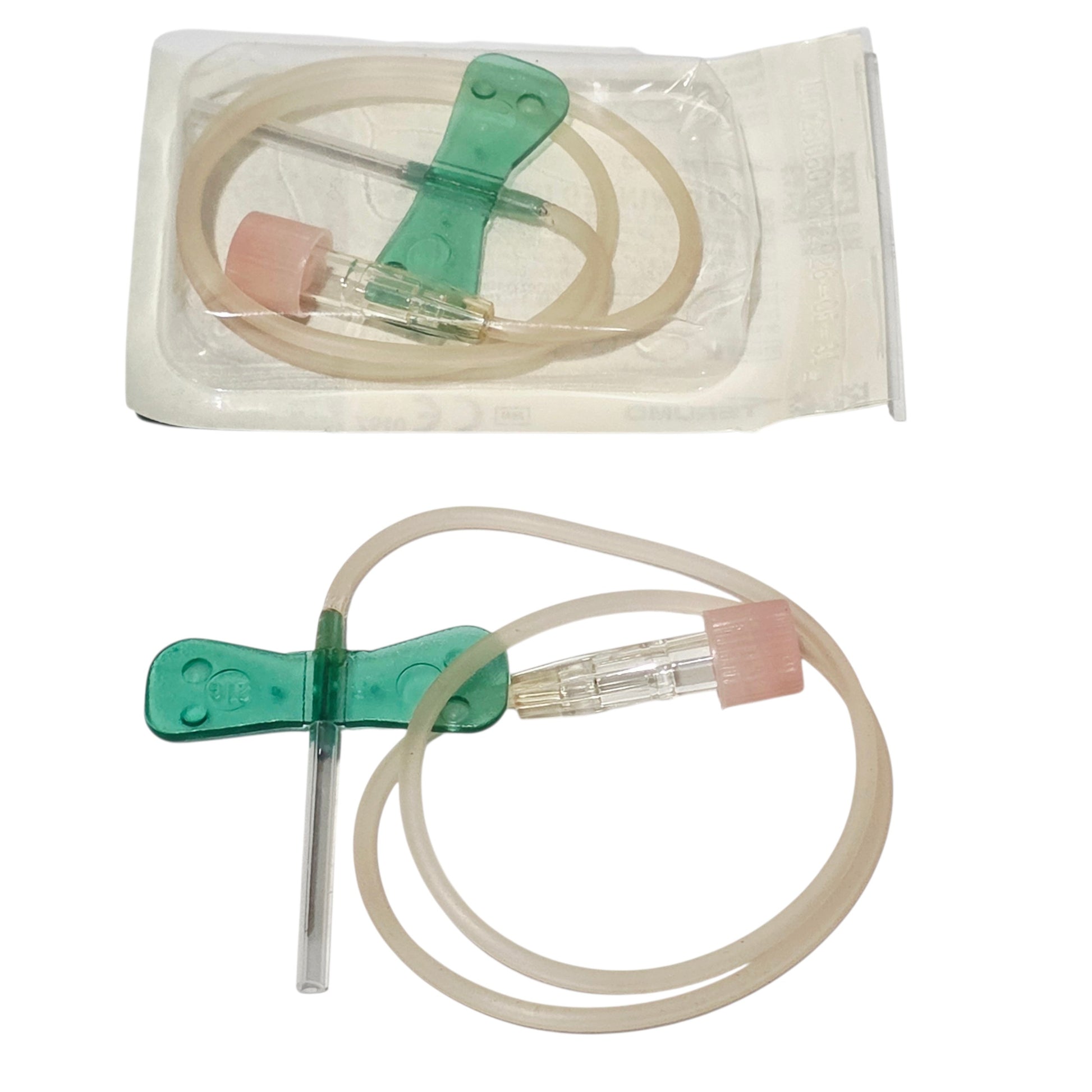 Sterile Packaging Terumo Surflo Winged Infusion Set on a white background