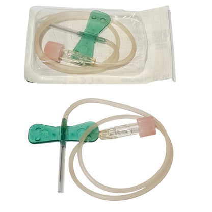Sterile Packaging Terumo Surflo Winged Infusion Set on a white background