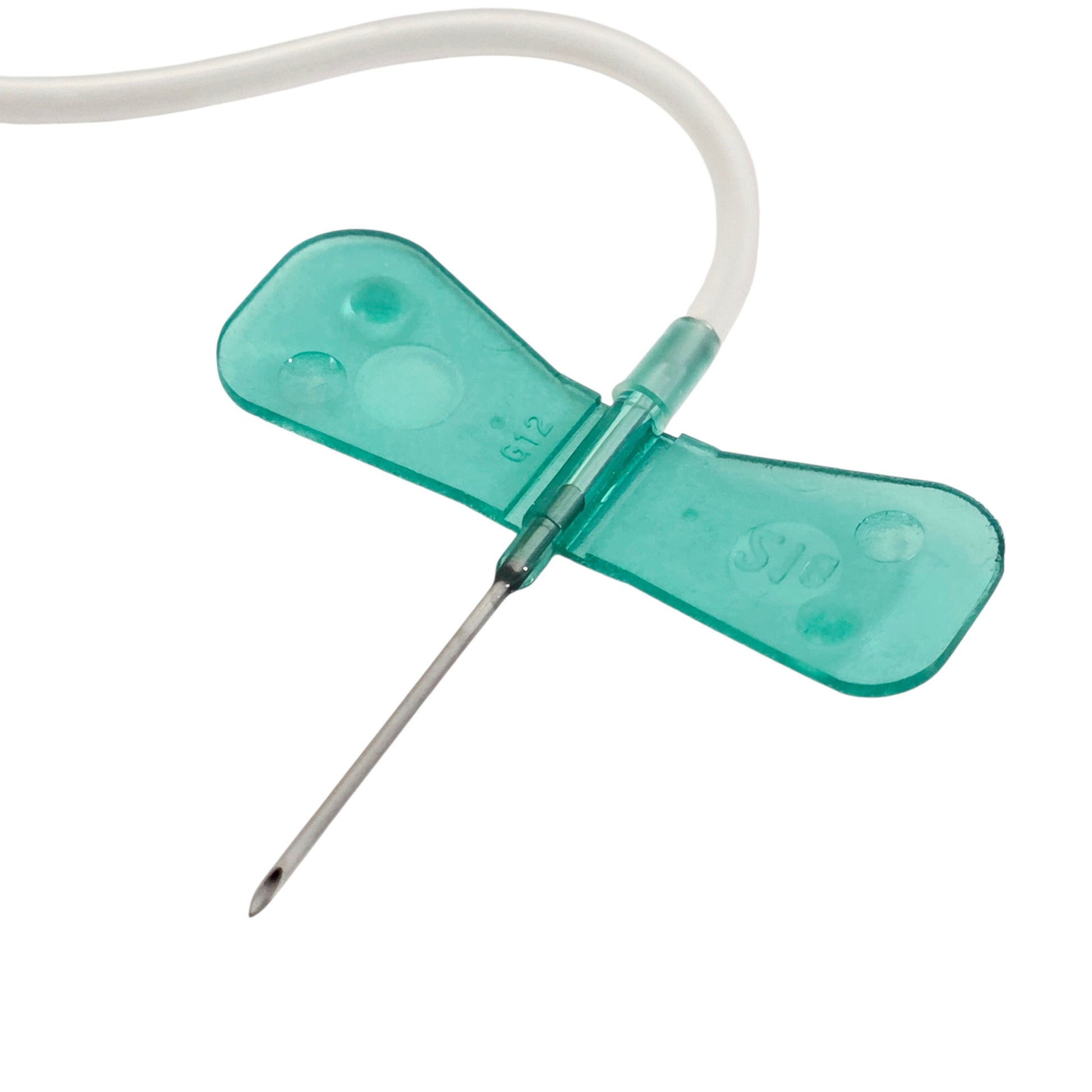 A Terumo Surflo Winged Infusion Set on a white background