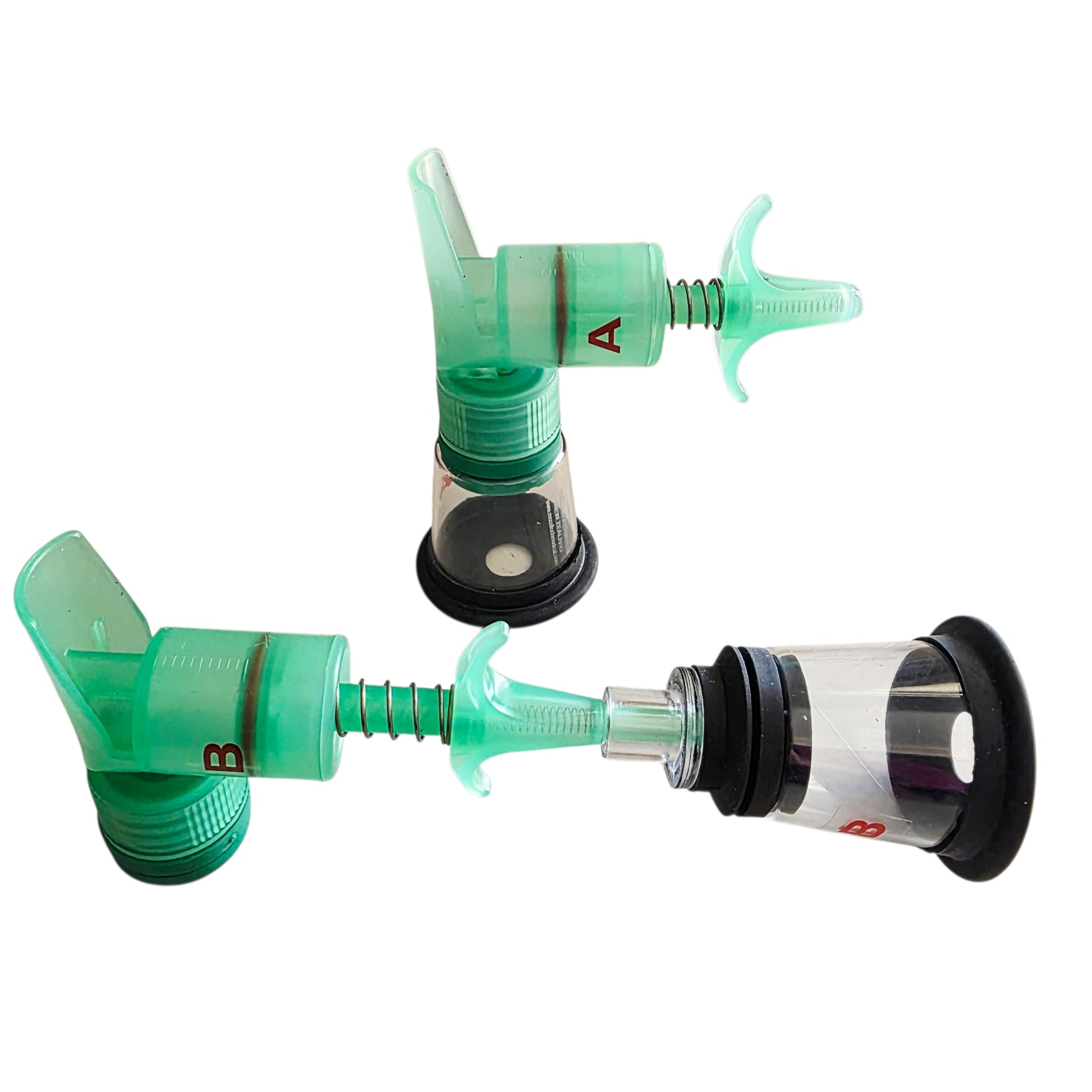 Two Components of the One Puff Puppy & Kitten Aspirator Resuscitator