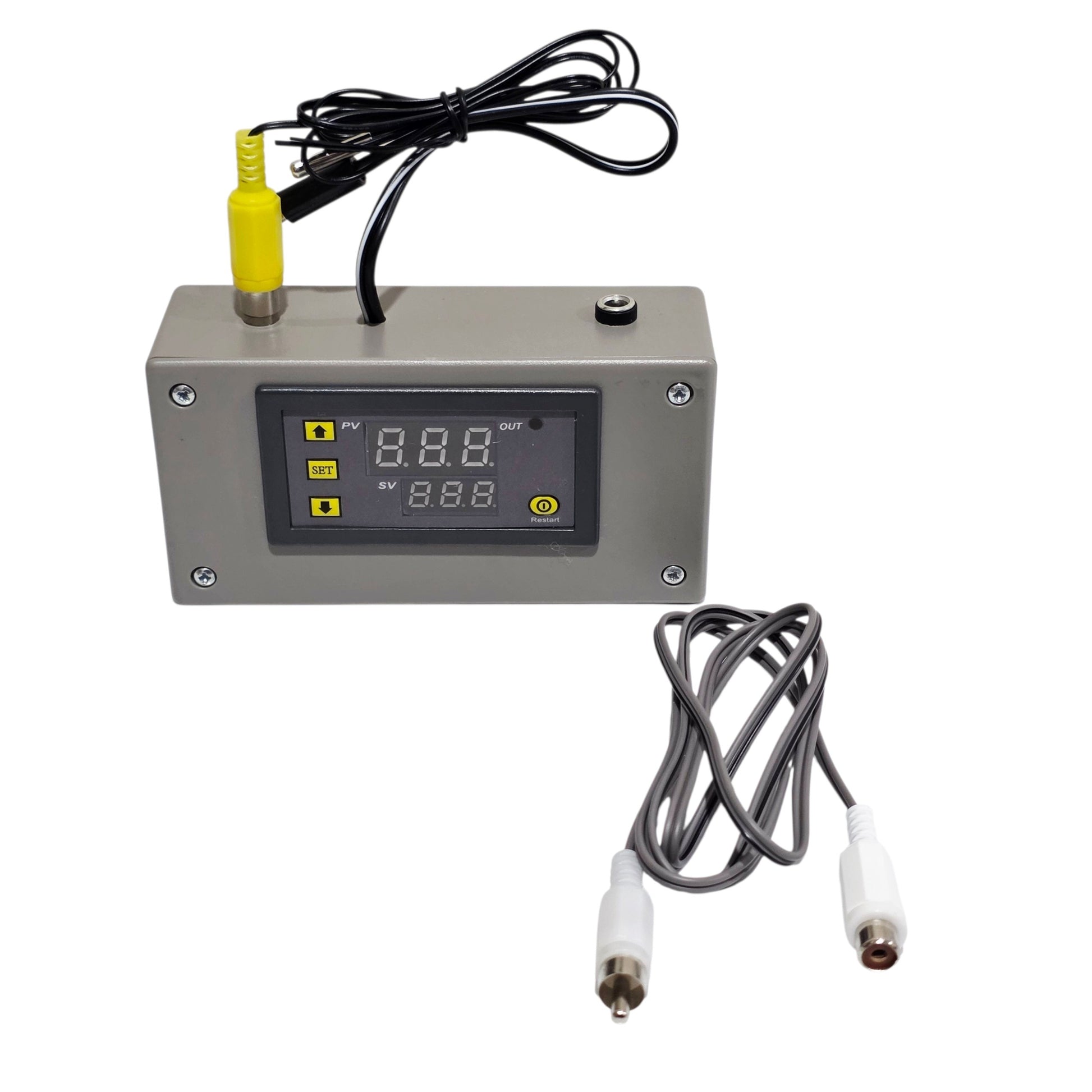 Warm.A.Pet Sensor Probe Extension Cable for Precision Temperature Control Unit next to each other