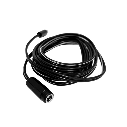 A black Warm.A.Pet heat Pad Extension Cable extension cable for a Warm.A.Pet heat pad, featuring a plug on one end and a socket on the other.