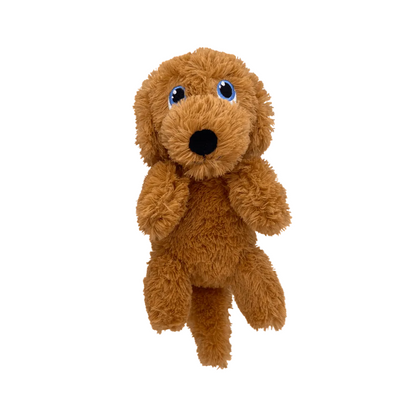 KONG comfort pups goldie dog toy on a white background
