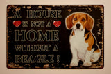 Classic Vintage Metal Tin Signs - Various Breeds & Designs