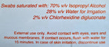 Skin Cleansing Chlorhexidine & Alcohol Swabs 2 Pack, 10 Pack or Box 200 from