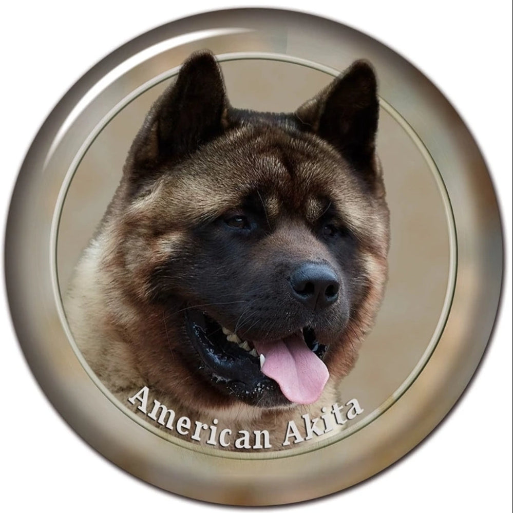American Akita Decal Sticker on white background