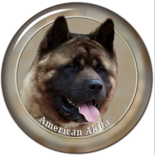 American Akita Decal Sticker on white background