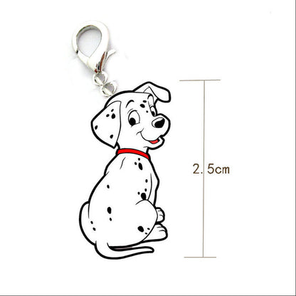 Dalmation Key Tag on white background