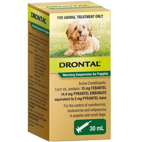DRONTAL Worming Suspension for Puppies 30ml