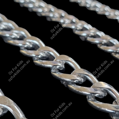 Flat Link Chrome Show Chain Links on a black background