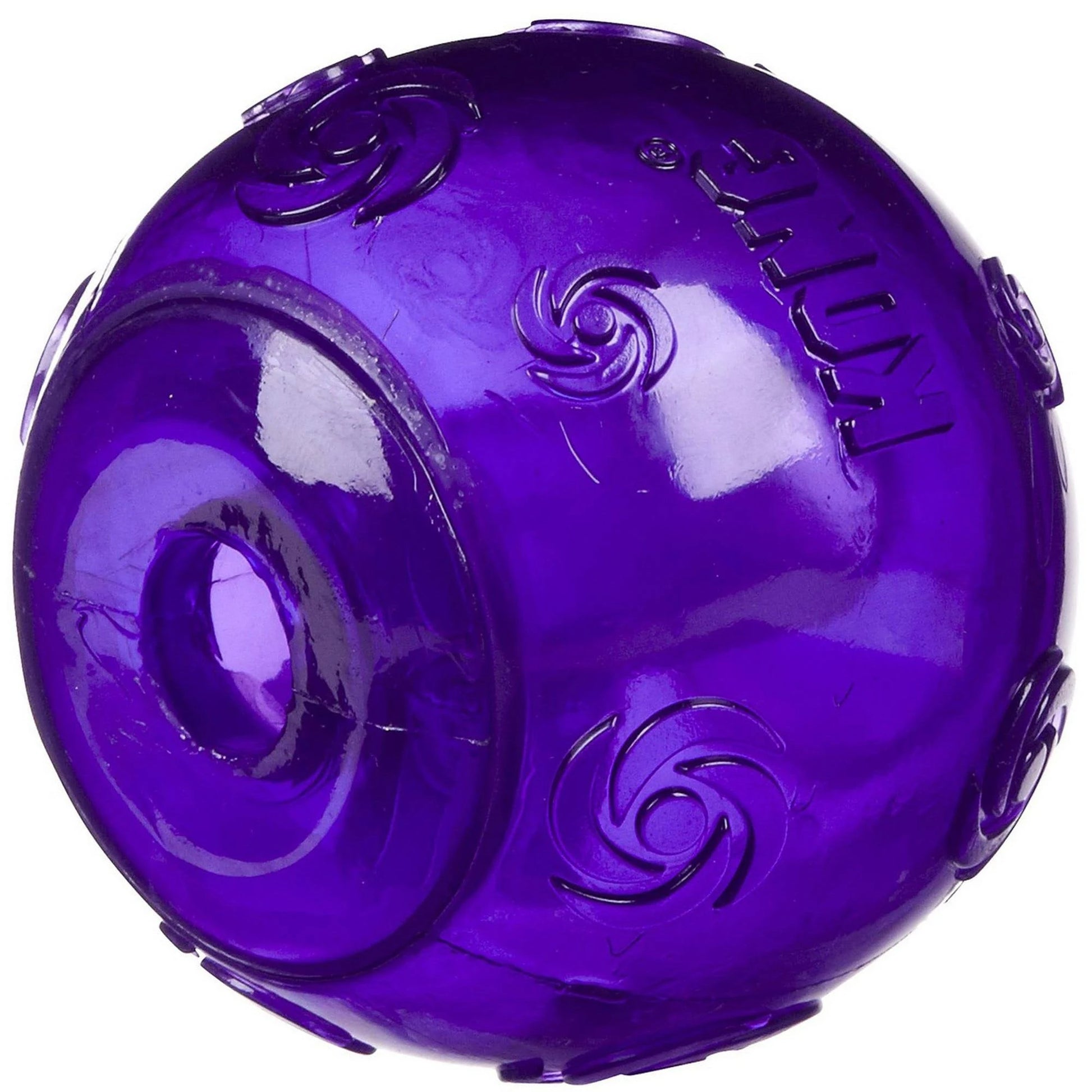 KONG Squeezz Ball Large Purple on a white background
