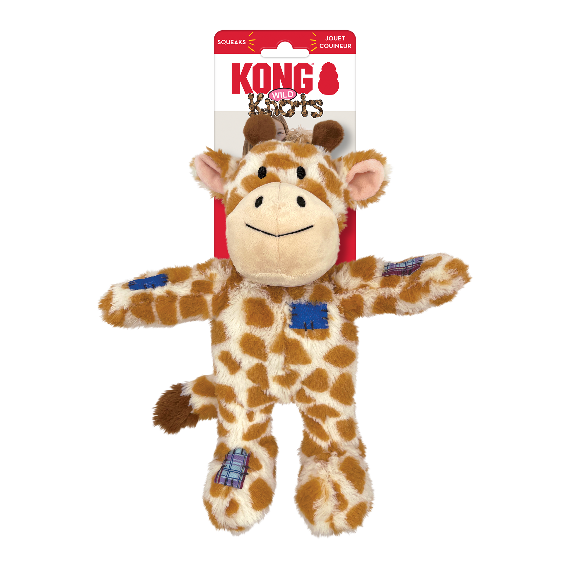 KONG Wild Knots Giraffe with packaging