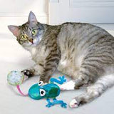KONG Flingaroo Frog Catnip Crackle Toy For Cats