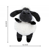 KONG Sherps Floofs Sheep Plush Crinkle Squeak Toy For Dogs