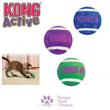 KONG Active Cat Balls with Bell (Pack of 3)
