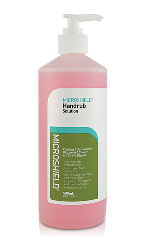 Microshield Hand Rub Solution 500 mL- No Water Required!