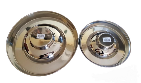 SMALL/MEDIUM OR LARGE Stainless Steel Puppy Feeding Pan Bowl. FREE SHIPPING (Australia only)
