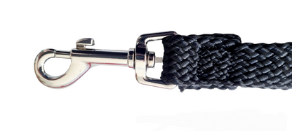 Dog Lead Double Nylon with Chrome Clip 60cm x 20mm