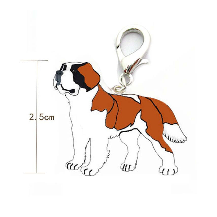 Saint BernardKey Tag on white background