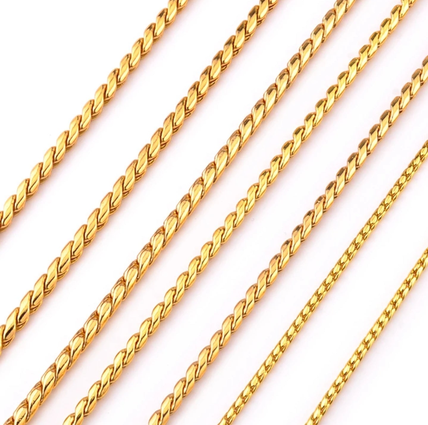 Show Snake Chains Gold Plated