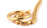 18ct Gold Plated Show Snake Chains VARIOUS SIZES from