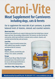 CARNI-VITE Meat Supplement for Carnivores